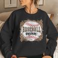 Baseball Mom Baseball Mom Leopard Women Sweatshirt Gifts for Her