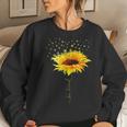 Be Kind Hippie Sunflower I Love You Deaf Asl Sign Language Women Crewneck Graphic Sweatshirt Gifts for Her
