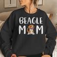 Beagle Mom Cute Beagle Art Graphic Beagle Dog Mom Women Crewneck Graphic Sweatshirt Gifts for Her