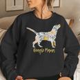 Beagle Mom For Women Cute Daisy Print Women Crewneck Graphic Sweatshirt Gifts for Her