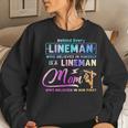 Behind Every Lineman Is A Lineman Mom Women Sweatshirt Gifts for Her