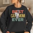 Best Cat Mom Ever Funny Cat Momy Gift 1398 Women Crewneck Graphic Sweatshirt Gifts for Her