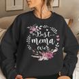 Best Mema Ever Blessed Mema Floral Mothers Day Gift Women Crewneck Graphic Sweatshirt Gifts for Her