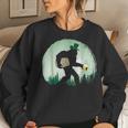 Bigfoot Irish Drinking Beer St Patricks Day Sasquatch Women Crewneck Graphic Sweatshirt Gifts for Her
