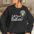 Call Your Mother Mom Gifts Blessed Mary Rosary Cute Catholic Women Crewneck Graphic Sweatshirt Gifts for Her