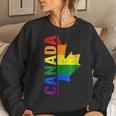 Canada Day Gay Half Canadian Flag Rainbow Lgbt T-Shirt Women Sweatshirt Gifts for Her