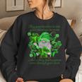 Christian Gnome St Patricks Day Irish Blessing Leprechaun Women Crewneck Graphic Sweatshirt Gifts for Her