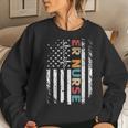 Classic Distressed Flag Gift For Emergency Room - Er Nurses Women Crewneck Graphic Sweatshirt Gifts for Her