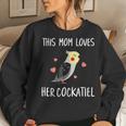 Cockatiel Mom Funny Cockatiel Bird Lover V2 Women Crewneck Graphic Sweatshirt Gifts for Her