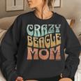 Crazy Beagle Mom Retro Vintage Top For Beagle Lovers Women Sweatshirt Gifts for Her