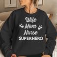 Cute Mothers Day Wife Mom Nurse Superhero Mommy & Womens V2 Women Crewneck Graphic Sweatshirt Gifts for Her