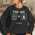 Cute Trendy Teacher Teacher Students Funny Teacher  Women Crewneck Graphic Sweatshirt Gifts for Her