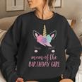 Cute Unicorn Mom Shirt Mom Of The Birthday Girl V2 Women Sweatshirt Gifts for Her