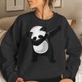Dabbing Panda - Cute Animal Giant Panda Bear Dab Dance Women Sweatshirt Gifts for Her