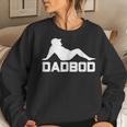 Dad Bod Dadbod Silhouette With Beer Gut Women Sweatshirt Gifts for Her
