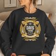 Davis Name Davis Family Name Crest Women Crewneck Graphic Sweatshirt Gifts for Her