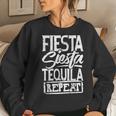Drinking Fiesta Siesta Tequila Repeat Squad Crew Women Sweatshirt Gifts for Her