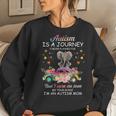 Elephant Riding Truck Funny Autism Awareness Gift For Mom Women Crewneck Graphic Sweatshirt Gifts for Her
