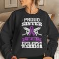 Epilepsy Warrior Sister Epileptic Seizure Disorder Advocate Women Sweatshirt Gifts for Her