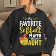 My Favorite Softball Player Calls Me Aunt Softball Lover Mom Women Sweatshirt Gifts for Her
