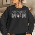 Firefighter Female Fire Fighter Firefighting Mom Red Line Women Crewneck Graphic Sweatshirt Gifts for Her