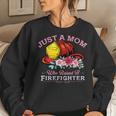 Firefighter Mom Fireman Mother Fire Fighter Firemen Son Women Crewneck Graphic Sweatshirt Gifts for Her
