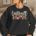Football Mom Leopard Print Sweatshirt Gifts for Her
