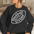 Football Silhouette Football Sister Women Sweatshirt Gifts for Her