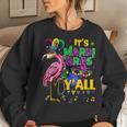 Funny Carnival Party Gift Idea Flamingo Mardi Gras V6 Women Crewneck Graphic Sweatshirt Gifts for Her