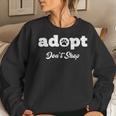 Fur Mama Animal Rescue Adoption Pet Saying Animal Lover Women Sweatshirt Gifts for Her
