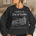 Galilee Seas Storms Religious Christians Christianity Israel Women Sweatshirt Gifts for Her