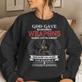 God Gave His Archangels Weapons Army Veteran Warrior Women Sweatshirt Gifts for Her