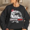GodmothersaurusRex Dinosaur Funny Godmother Saurus Family Women Crewneck Graphic Sweatshirt Gifts for Her