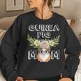 Guinea Pig Mom Floral Style Mothers Day Outfit Gift Women Crewneck Graphic Sweatshirt Gifts for Her