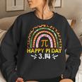 Happy Pi Day Math Teacher Rainbow Funny Pi Day 314 Women Crewneck Graphic Sweatshirt Gifts for Her