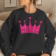 Hbic Womens Gift Head Bitch In Charge Design Women Crewneck Graphic Sweatshirt Gifts for Her