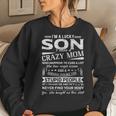 I Am A Lucky Son I Have A Crazy MomGifts Women Crewneck Graphic Sweatshirt Gifts for Her