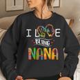 I Love Being A Nana Art Matching Family Mother Day Women Crewneck Graphic Sweatshirt Gifts for Her
