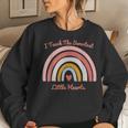 I Teach The Sweetest Little Hearts Rainbow Cute Couple Women Crewneck Graphic Sweatshirt Gifts for Her