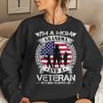 Im A Mom Grandma And A Veteran Nothing Scares Me Military Women Crewneck Graphic Sweatshirt Gifts for Her