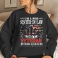 Im A Mom Sister-In-Law Veteran Mothers Day Funny Patrioitc Women Crewneck Graphic Sweatshirt Gifts for Her