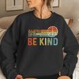 In A World Where You Can Be Anything Be Kind Vintage Hippie Women Crewneck Graphic Sweatshirt Gifts for Her