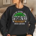 Irish American 60Th Birthday Vintage 1963 Irish Edition Women Crewneck Graphic Sweatshirt Gifts for Her