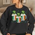 Irish Beer Ireland Flag St Patricks Day Men Women Leprechaun Women Crewneck Graphic Sweatshirt Gifts for Her