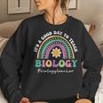 Its A Good Day To Teach Biology Retro Biology Teacher Women Sweatshirt Gifts for Her