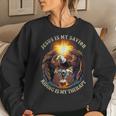 Jesus Is My Savior Riding Is My Therapy Jesus Motorcycle Women Sweatshirt Gifts for Her