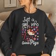 Just A Girl Who Loves Guinea Pigs Gift Mom Daughter Girls Women Crewneck Graphic Sweatshirt Gifts for Her
