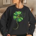Be Kind Green Ribbon Sunflower Mental Health Awareness Women Sweatshirt Gifts for Her