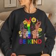 Be Kind Sign Language Hand Talking Lgbtq Gay Les Pride Asl Women Sweatshirt Gifts for Her
