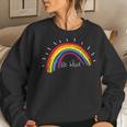 Kindness Rainbow Positive Message - Be Kind Women Sweatshirt Gifts for Her